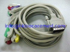 Chine Schiller compatible 10 mène le câble d'électrocardiogramme avec l'extrémité d'agrafe/extrémité de banane, le CEI fournisseur
